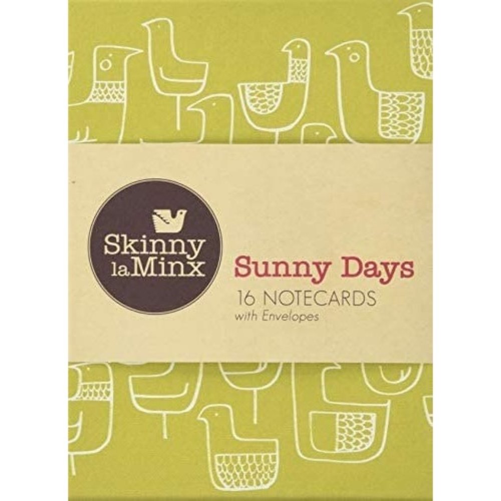 NWT Sunny Days Notecard Set (Skinny LaMinx): 16 Notecards with Envelopes